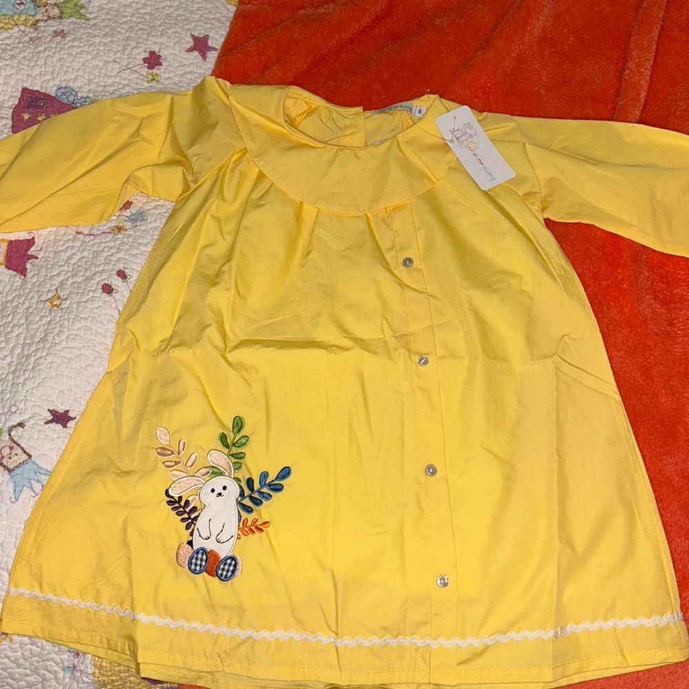Yellow Long Sleeve Easter  🐣 Dress